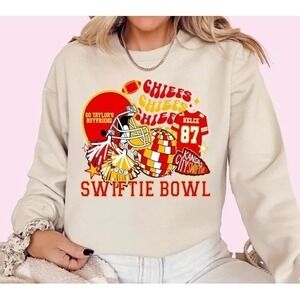 Women's Kansas City Chiefs‎ Swiftie Super Bowl Sweatshirt Travis Kelce 87